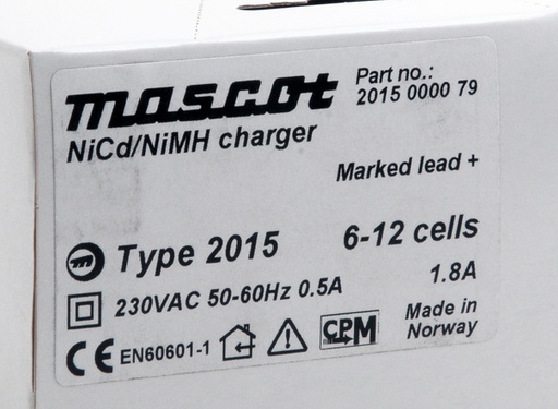 [ENICEN5115] Unité(s) Chargeur NiCd/NiMH 6 à 12 cellules/1.8A 230V Mascot 2015