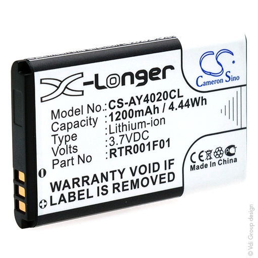 [ENITGL9016] Blister(s) x 1 Batterie téléphone fixe 3.7V 1200mAh