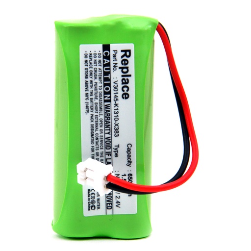 [ENIMGH8610] Blister(s) x 1 Batterie téléphone fixe 2*AAA 2.4V 650mAh Conn