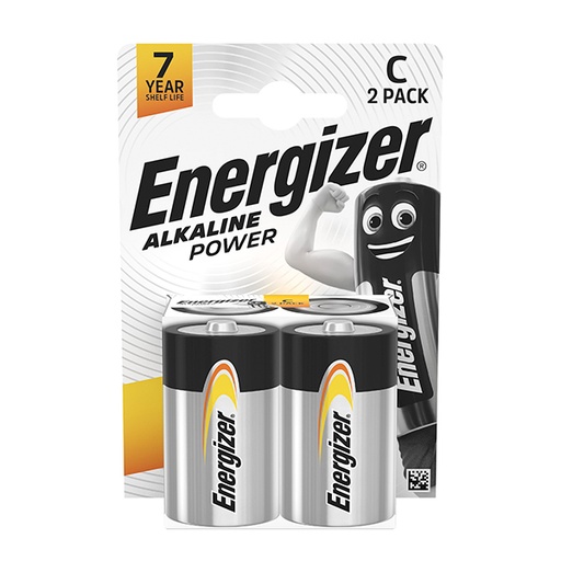 [ENIPCA2819] Blister(s) x 2 Pile alcaline blister ENERGIZER E93 LR14 1.5V 8Ah