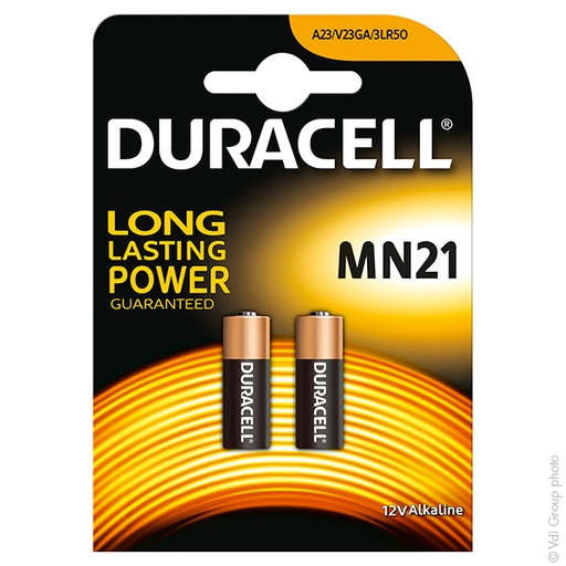 [ENIPCA2458] Blister(s) x 2 Pile alcaline blister x2 Duracell 23A - MN21 12V 55mAh