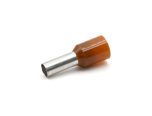 [CEMPKE1012] Embout de câblage 10 mm² simple longueur 12 mm marron