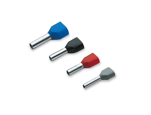 [CEMPKT412F] Embout de câblage double 2 x 4 mm² longueur 12 mm orange